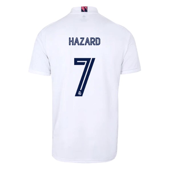 Trikot Real Madrid Heim NO.7 Hazard 2020-21 Weiß Fussballtrikots Günstig